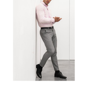Pantalon Chino Décontracté Homme Style Urbain Grande Taille Coupe Skinny Taille Haute en Toile Plate Épaisse Écologique Respirant Séchage Rapide
