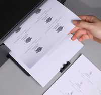 Kartu Bisnis tebal dapat dicetak kompatibel dengan Printer Laser & Inkjet, cetak dua sisi kertas putih Matte kelas berat