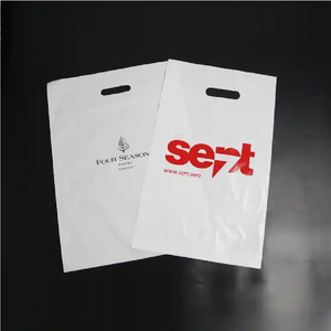 Bolsas de regalo personalizadas, asa troquelada, libra de regalo roja, bolsa de polietileno, bolsas de compras troqueladas biodegradables, proveedor de bolsas - Product Image 4