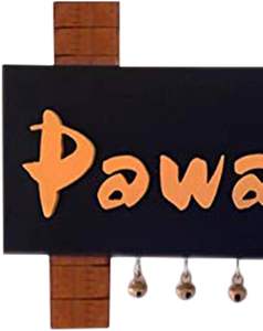 Placa de nombre de Pawar DE MADERA DE LA India Placa de nombre negra con letras doradas-Puerta DE OFICINA DE NEGOCIOS montada de 2 "x 8" - Product Image 4