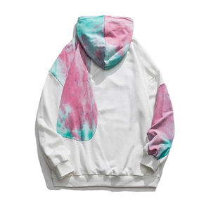 Sudadera transpirable de última tendencia OEM personalizada para hombre Tie Dye en material de alta calidad con logotipo personalizado y sudaderas con capucha de color - Product Image 2