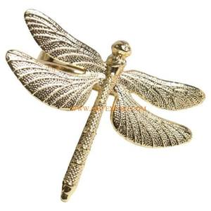 Napkin <b>Ring</b> Gold Color Exclusive Quality <b>Large</b> Size Aluminum Attractive Designer Table Accessory for Party Butterfly Design - Product Image 1