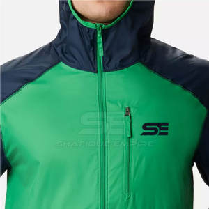 Chaqueta Cortavientos Impermeable con Capucha para Hombre, de Alta Calidad, Diseño Moderno, Servicio OEM, Estilo Invernal - Product Image 4
