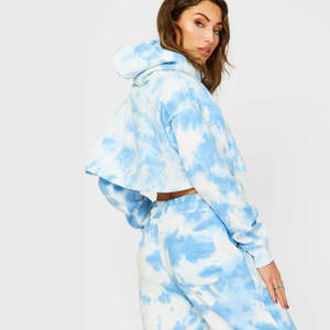 Sudadera con capucha corta de poliéster informal Oem 2024 para mujer, Top corto de alta calidad, Sudadera con capucha con estampado de logotipo personalizado, sudaderas con capucha de invierno - Product Image 2