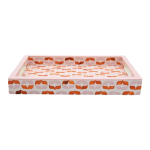 Bandeja de servicio con incrustaciones de hueso puro Premium, bandeja decorativa elegante para mesa de comedor para restaurante de Hotel en casa de Crescent Crafts - Product Image 2