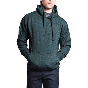 Vente en gros de pull-over vierge de haute qualité en molleton de coton mélangé sweat à capuche pour homme avec poche kangourou de marque privée - Product Image 1