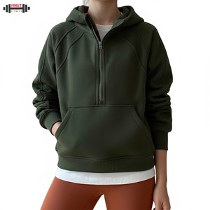 Nouveau sweat-shirt d'hiver confortable sur mesure en grande taille pour femmes, style streetwear, polaire sur le devant, couleur personnalisée, manches longues unies - Product Image 1