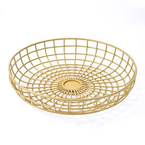 Durable Multi-Functional Metal Iron Wire <b>Storage</b> Basket Stylish Home & Kitchen Fruit Basket Premium Decorative Organizer - Product Image 1