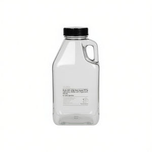 Burkle GmbH Wide Neck <b>Square</b> PETG Laboratory Bottles with Ergonomic Handle for Easy Operation - Product Image 2