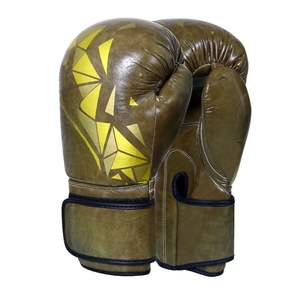 Guantes de entrenamiento de partido profesional acolchados a prueba de viento, guantes de boxeo de entrenamiento de cuero PU transpirables - Product Image 1