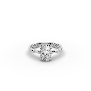 Anillo de Diamante Cultivado en Laboratorio, Corte Ovalado, 1.50 TCW, Oro, Joyería Elegante y Lujosa - Product Image 6