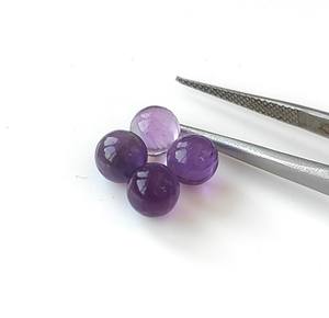 Esfera de bolas redondas de amatista genuina de 8mm, cuentas individuales sin perforar, piedras preciosas de joyería DIY, amatista suelta Natural de alta calidad - Product Image 4