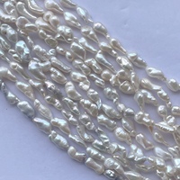 5mm 10mm 16mm Naturel Blanc Jaune Perle D'eau Douce Pierre Biwa Baroque Bâton Perles Brin En Gros Fabrication De Bijoux Bâton Long