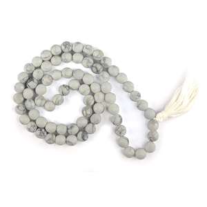 High Quality Stone Mala Howlite Beads <b>Healing</b> Natural Mala <b>Crystal</b> <b>Necklace</b> Beads 108 Natural Gemstone <b>Crystal</b> Mala Wholesalers - Product Image 6
