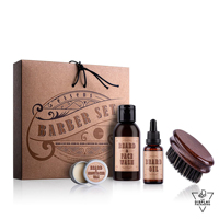 Boîte en papier kraft personnalisée pour huile à barbe en gros, flacon compte-gouttes, sans parfum, soin de la barbe pour hommes, cire à barbe, nettoyant pour le visage