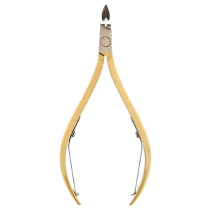 Curved Gold Stainless Steel Cuticle Nipper 15mm Jaw Bevel Shape Durable Sharp Tip Luxury <b>Nail</b> <b>Tool</b> for Finger Adults - Product Image 5