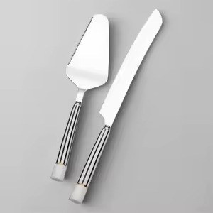 Classic Finish Metal Cake Server Set Durable Dessert <b>Knife</b> Wedding Partyware Kitchen Dining Tableware <b>Pastry</b> Tool - Product Image 4