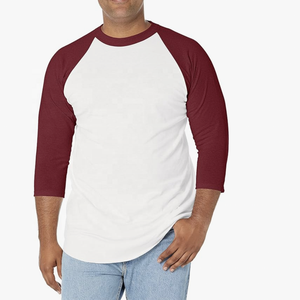 Venta al por mayor de los hombres Slim manga larga sólido Casual algodón deportes Regular Fit O-cuello camiseta logotipo personalizado Serigrafía - Product Image 3