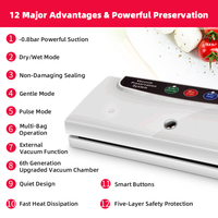 80kPa 150W 32cm buse d aspiration longue bande 5 couches machine sous vide soudeuse emballage alimentaire