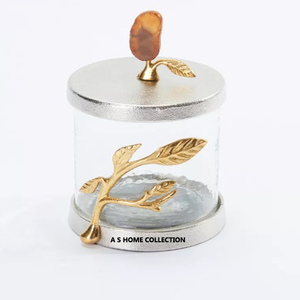 Hũ đựng hoa quả khô bằng thủy tinh nắp đá cẩm thạch kèm khay, hộp đựng đồ ăn nhẹ, kẹo, trái cây sang trọng và bền, hộp bảo quản thực phẩm - Product Image 3