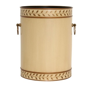 ถังขยะโลหะทรงกลมพิมพ์ลายสำหรับใช้ในบ้านถังขยะโลหะทรงกลมสำหรับใช้ในสำนักงานถังขยะโลหะสำหรับใช้ในห้องน้ำสำหรับห้องครัว - Product Image 1