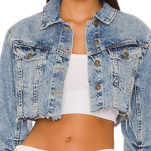 Comfortable Breathable <b>Lightweight</b> Jeans <b>Jacket</b> Best Quality Hot Sale Cover Button <b>Women</b> Jeans <b>Jacket</b> Made in Pakistan - Product Image 4