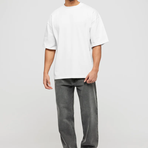 Nouveauté 2023, vente en gros de t-shirts à manches courtes pour hommes, de haute qualité, avec logo personnalisé, impression numérique, coton/fibre de bambou - Product Image 1