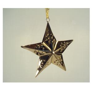 Hammered Finished Gold Metal <b>Hanging</b> Star <b>Ornaments</b> For Christmas Home Decorative <b>Hanging</b> <b>Ornaments</b> - Product Image 2