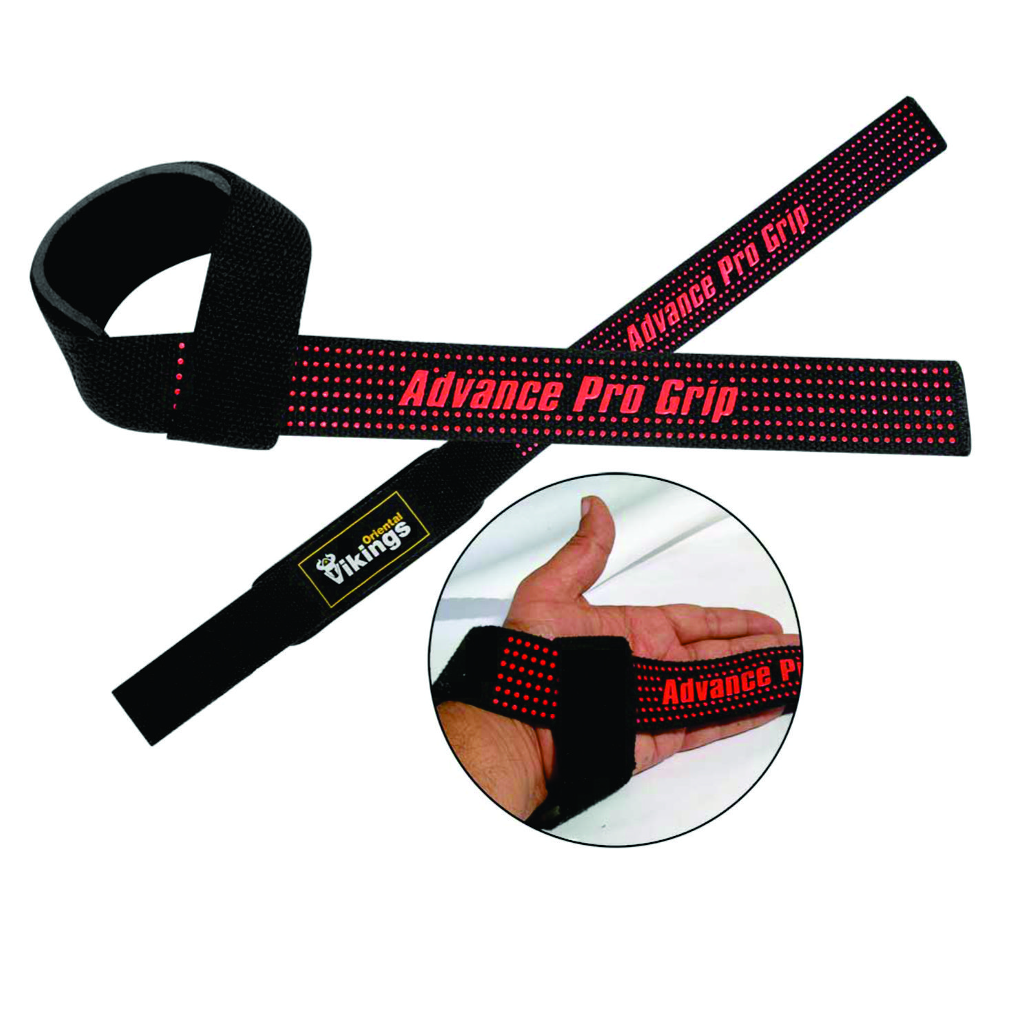 Bracelet noir avec impression orange
