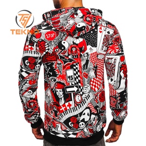 Sudaderas con capucha de sublimación Sudadera con capucha de poliéster Ropa de invierno de lana Jersey Sudadera con capucha impresa personalizada para hombres Sudaderas con capucha de peso pesado - Product Image 4