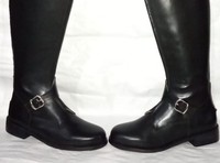 Bottes d'équitation longues à fermeture éclair pour hommes, en cuir indien durable de haute qualité, pour le polo, marque personnalisée RS-5003