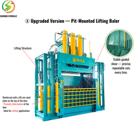 Presse à balles hydraulique semi-automatique verticale à haute efficacité pour station de tri des déchets, compacteur de balles de 400 tonnes
