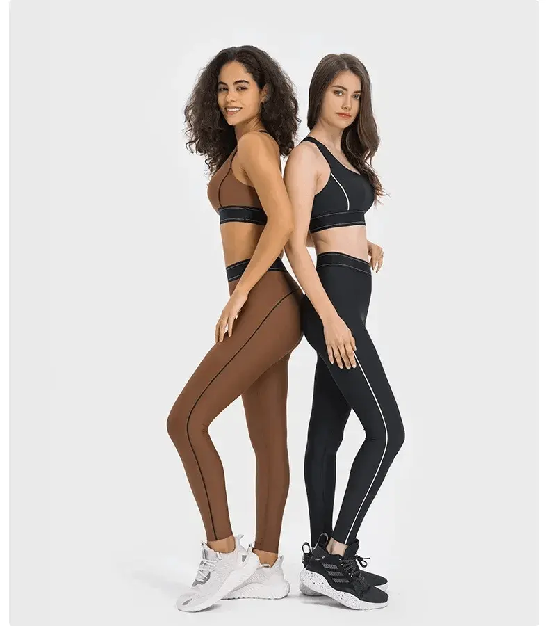 Pantaloni da Yoga attillati personalizzati all'ingrosso pantaloni da Yoga per il Fitness biancheria intima da donna completa biancheria intima sportiva tuta Yoga