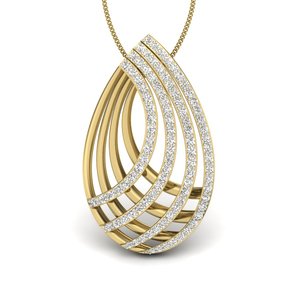 Ishi จี้เพชร14K สีทองสำหรับผู้หญิงและผู้หญิงดีไซน์ใหม่พร้อมเสน่ห์ไม่ซ้ำใครพร้อมจี้เพชรที่มีเอกลักษณ์เฉพาะสำหรับผู้หญิงและผู้หญิง - Product Image 1