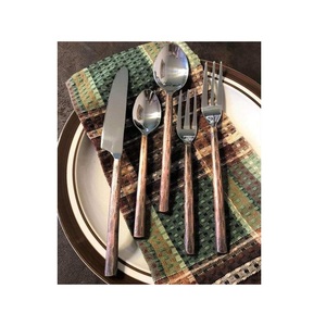 Juego de cubiertos de acero inoxidable con mango rasgado para cocina y hotel, único, precio barato - Product Image 3