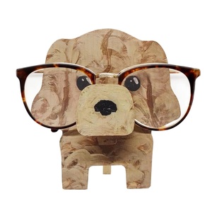 Wooden Eyeglass Holder <b>Stand</b> Dog Shaped <b>Glasses</b> Holder <b>Stand</b> 3D Wooden Puzzle Sunglasses Display Rack for Home Office <b>Desk</b> - Product Image 1