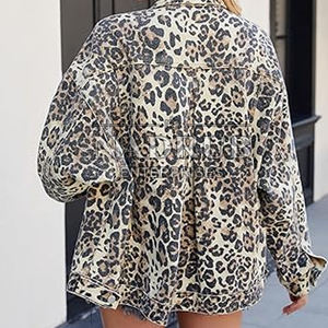 Veste en jean imprimée de qualité supérieure pour femmes la plus vendue traitement tricoté en coton de haute qualité personnalisé - Product Image 3