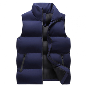 Chaleco Acolchado de Invierno para Hombre, con Capucha, Logotipo Frontal Personalizable, Impermeable, Cortavientos, Transpirable, Antiarrugas, Lana/Viscosa - Product Image 3