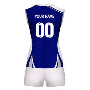 Nouveau Style Filles Volley-ball Uniforme Ensembles Logo Personnalisé Transfert De Chaleur Imprimé Professionnel Jersey Shorts Fabriqué au Pakistan - Product Image 5