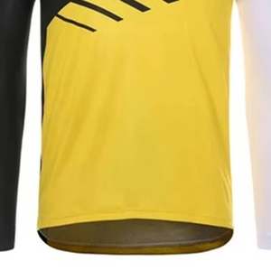 Camiseta de carreras de motocross, poliéster 100%, transpirable, absorbe la humedad, manga larga, cuello en V, camiseta de carreras con manga raglán - Product Image 3