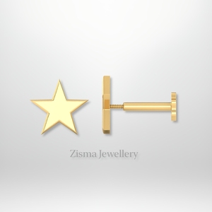 Lujo Diamante Estrella Stud Pendientes Piercing Joyería 14K Oro sólido IGI GIA Certificado Laboratorio Cultivado Diamantes naturales al por mayor - Product Image 3