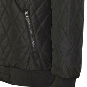 เสื้อแจ็กเก็ตบอมเบอร์มีซิปสำหรับผู้ชายผ้าซาตินแบบออกแบบได้ตามต้องการสำหรับเล่นกีฬาฤดูหนาว - Product Image 4