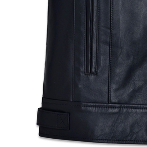 Chaqueta de Invierno Personalizada al por Mayor para Hombre, Chaqueta de Cuero de Alta Calidad Resistente al Viento con Bordado Personalizado a Bajo Precio - Product Image 3