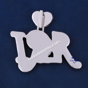 Colgante de alta calidad de diamante de moissanita de Plata de Ley 925, diseño de corazón de fianza a la moda, colgante de letra personalizado para cualquier ocasión - Product Image 6