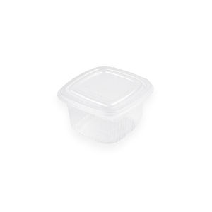 กล่องใส่อาหารฝาพับทรงสูง ขนาด 375 ซีซี ใช้กับไมโครเวฟได้ อุณหภูมิ -5 องศาเซลเซียส ถึง +120 องศาเซลเซียส  9 แพ็ค x 100 ชิ้น สำหรับธุรกิจ B2B - Product Image 1