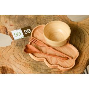 Haute vente plateau de service en bois ustensiles de cuisine plateau d'utilisation pour la maison hôtels restaurants nouvelle arrivée ensemble de 3 pièces - Product Image 5