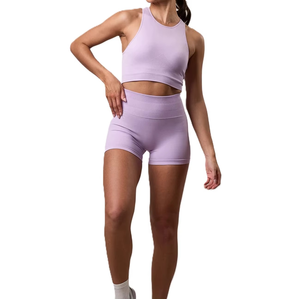 Hot Custom Logo Cross-Back Yoga Bra Ropa deportiva acolchada transpirable de alta calidad para mujeres - Product Image 3