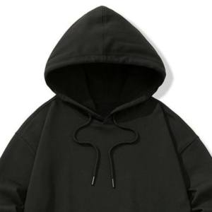 Pull surdimensionné sweats à capuche pour hommes coton polyester mélangé polaire écologique respirant conception d'épaule tombante pour - Product Image 3