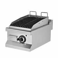 Cuisinière professionnelle à gaz naturel RMITMENT à quatre brûleurs avec four, en acier inoxydable, 5000-10000W, dimensions personnalisables pour