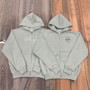 Sudaderas con Capucha Personalizadas de Fábrica para Hombre, Cierre Completo, 500 Gsm, Algodón Grueso, Diseño de Diseñador, Bordado, Sudaderas Gruesas para Hombre - Product Image 1